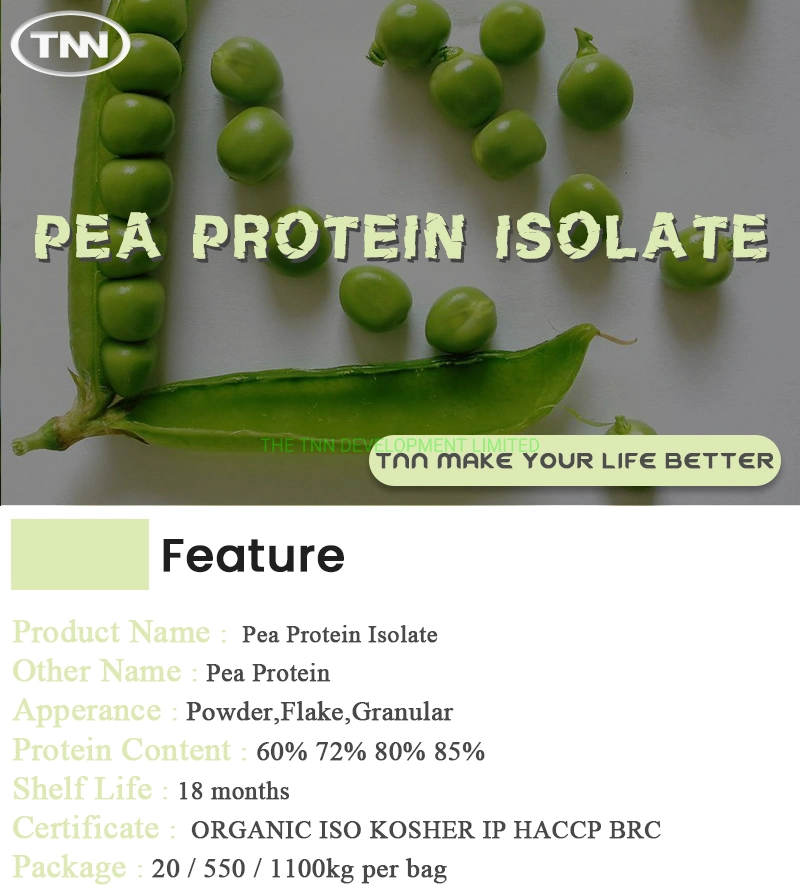 Best Plant Pea Based Protein Isolate Powder 80% Price