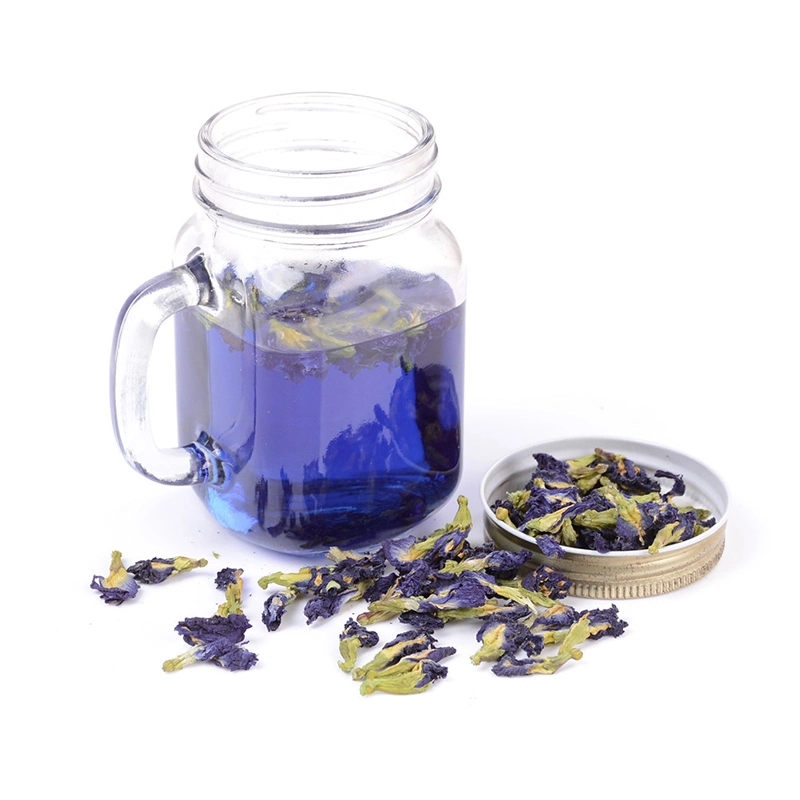 Wholesale Dried Butterfly Pea Flower Herbal Slimming Tea High Quality Organic Blue Tea